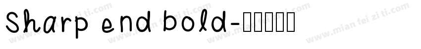 Sharp End Bold字体转换